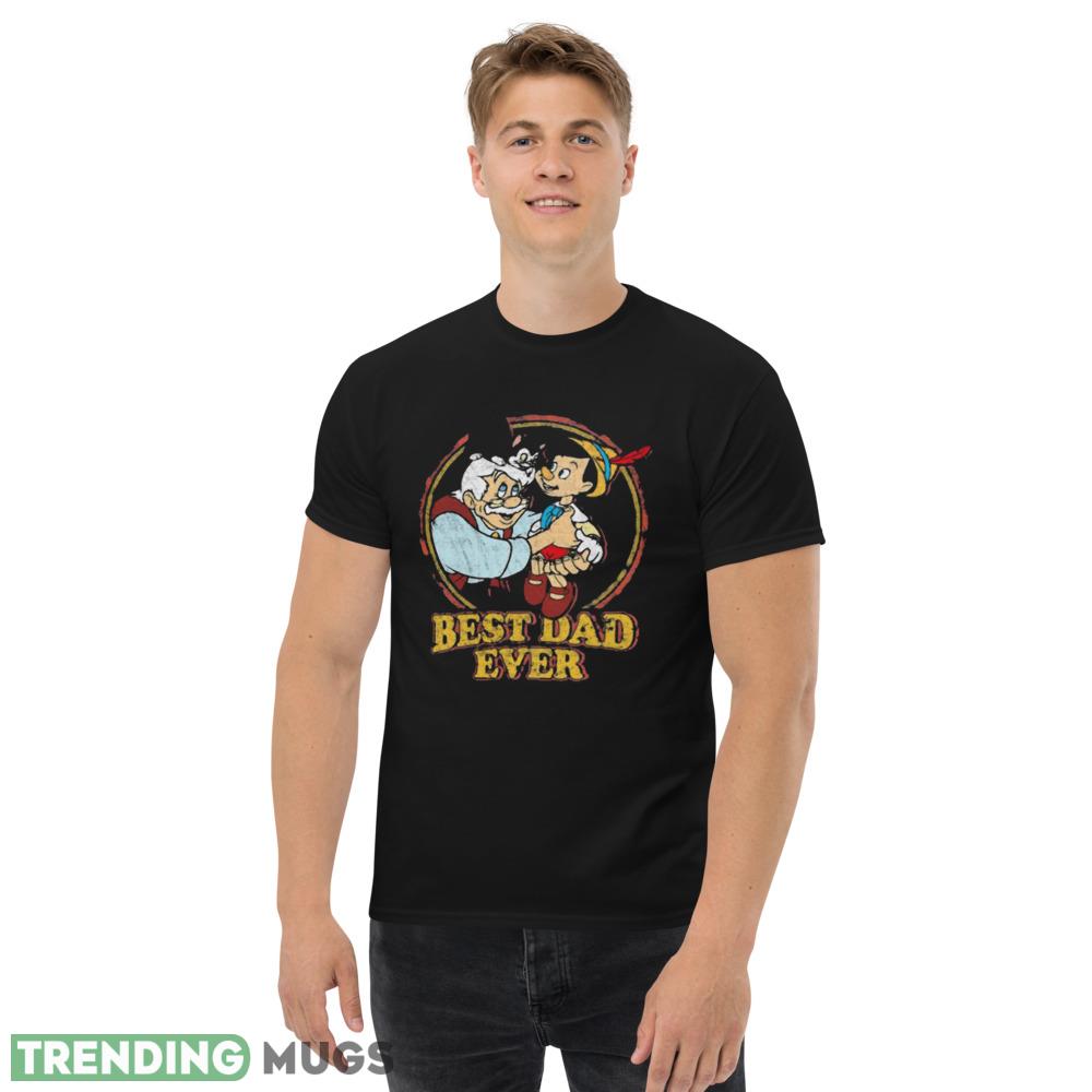 Retro Geppetto and Pinocchio Best Dad Ever Disney Dad Best Shirt Dark Shirt Retro Geppetto and Pinocchio Best Dad Ever Disney Dad Best Shirt Dark Shirt