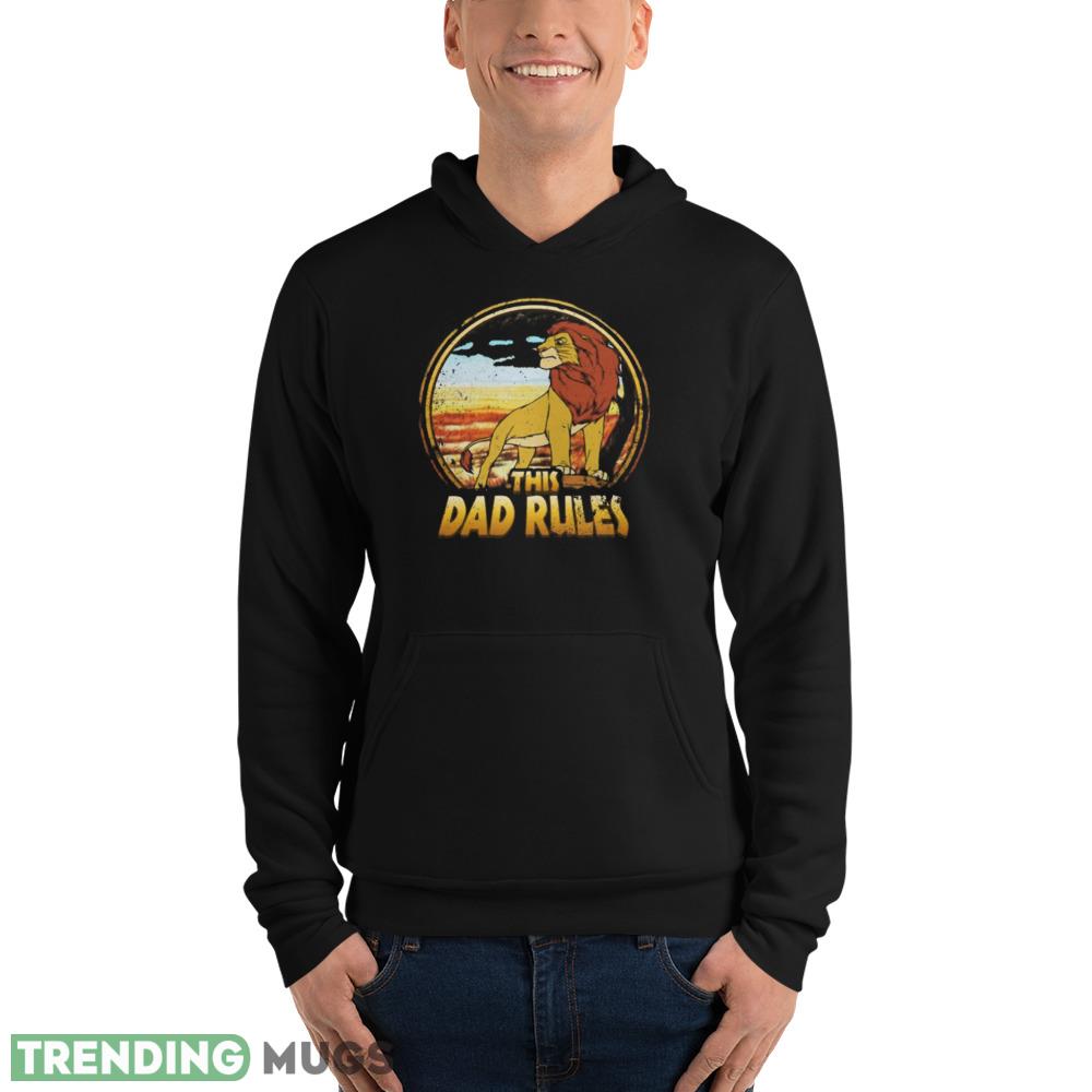 Retro Mufasa The Lion King The Dad Rules Disney Dad Best Shirt Dark Shirt Retro Mufasa The Lion King The Dad Rules Disney Dad Best Shirt Dark Shirt