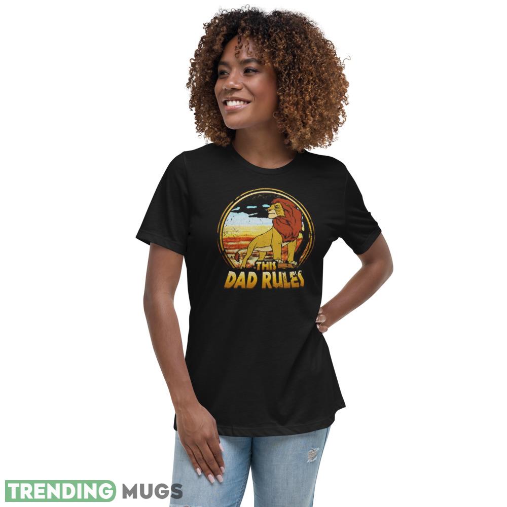 Retro Mufasa The Lion King The Dad Rules Disney Dad Best Shirt Dark Shirt Retro Mufasa The Lion King The Dad Rules Disney Dad Best Shirt Dark Shirt