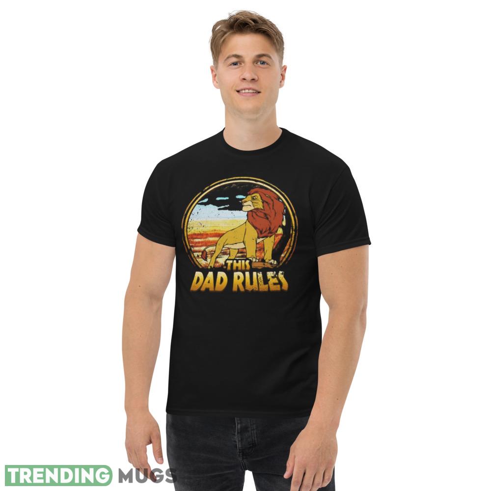 Retro Mufasa The Lion King The Dad Rules Disney Dad Best Shirt Dark Shirt Retro Mufasa The Lion King The Dad Rules Disney Dad Best Shirt Dark Shirt