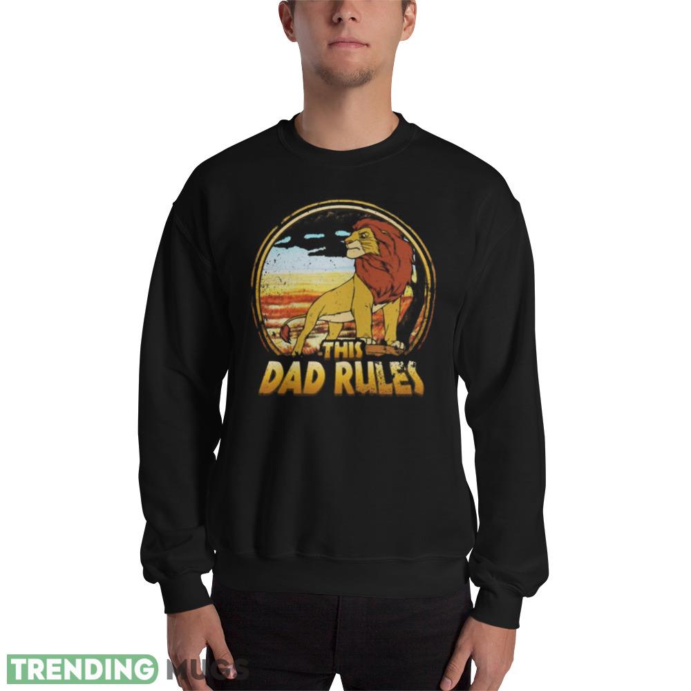 Retro Mufasa The Lion King The Dad Rules Disney Dad Best Shirt - 18000 Unisex Heavy Blend Crewneck Sweatshirt Retro Mufasa The Lion King The Dad Rules Disney Dad Best Shirt - 18000 Unisex Heavy Blend Crewneck Sweatshirt