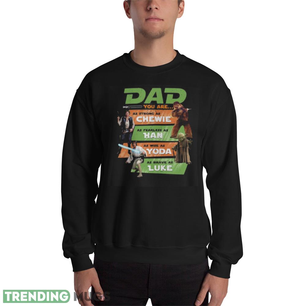 Retro Star Wars Dad Yoda Luke Han Solo Chewie Best Shirt - 18000 Unisex Heavy Blend Crewneck Sweatshirt Retro Star Wars Dad Yoda Luke Han Solo Chewie Best Shirt - 18000 Unisex Heavy Blend Crewneck Sweatshirt