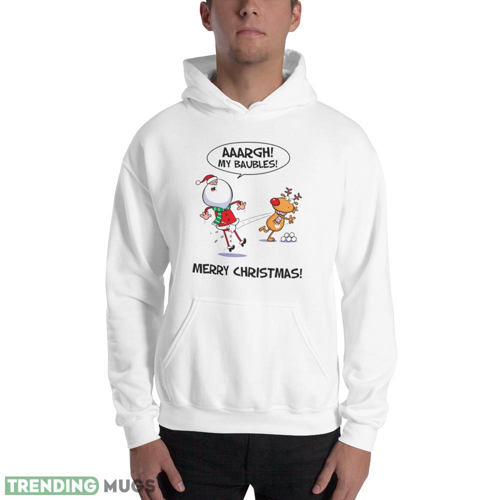 Santa Claus My Baubles! Funny Men's Sweatshirt Jumper Gift For Christmas Light Shirt Santa Claus My Baubles! Funny Men's Sweatshirt Jumper Gift For Christmas Light Shirt