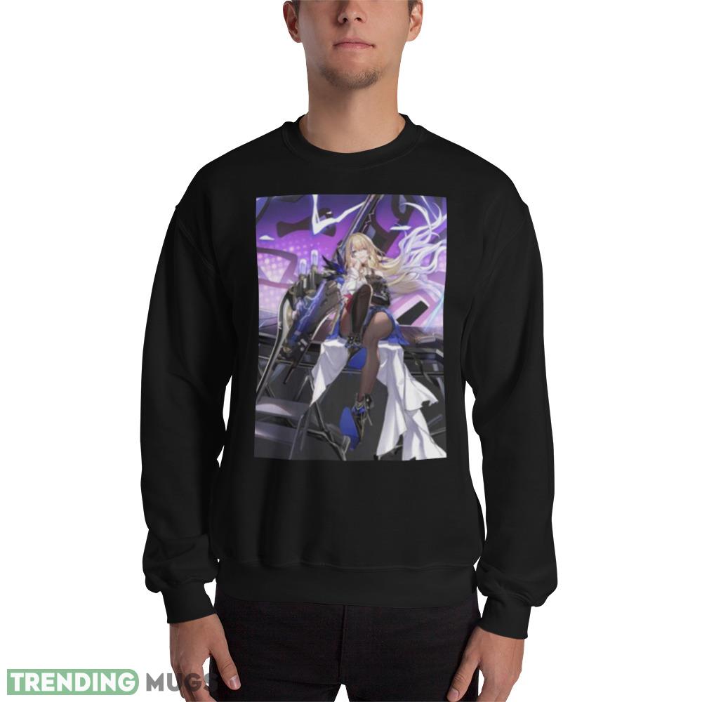 Serval Fanart Honkai Star Rail Funny Black T Shirt - 18000 Unisex Heavy Blend Crewneck Sweatshirt