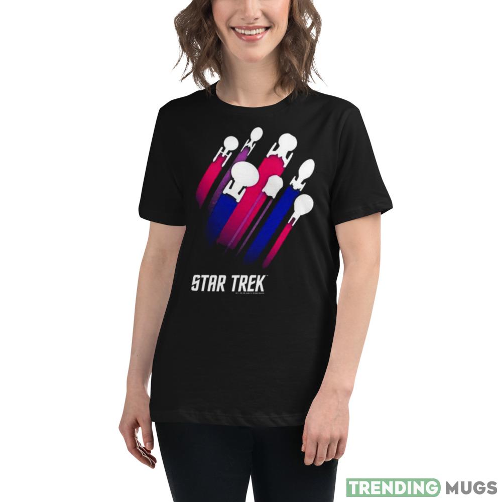 Star Trek Bisexual Flag Streaks Pride Shirt Dark Shirt Star Trek Bisexual Flag Streaks Pride Shirt Dark Shirt