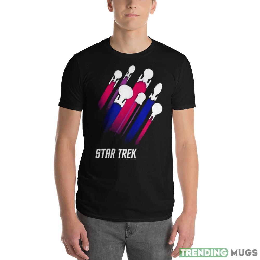 Star Trek Bisexual Flag Streaks Pride Shirt Dark Shirt Star Trek Bisexual Flag Streaks Pride Shirt Dark Shirt