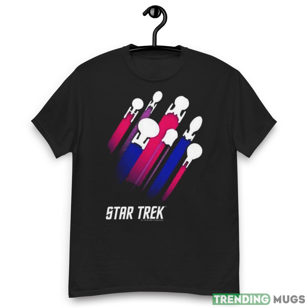 Star Trek Bisexual Flag Streaks Pride Shirt Dark Shirt Star Trek Bisexual Flag Streaks Pride Shirt Dark Shirt