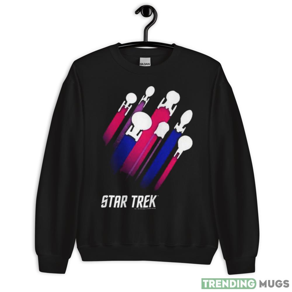 Star Trek Bisexual Flag Streaks Pride Shirt - 18000 Unisex Heavy Blend Crewneck Sweatshirt Star Trek Bisexual Flag Streaks Pride Shirt - 18000 Unisex Heavy Blend Crewneck Sweatshirt