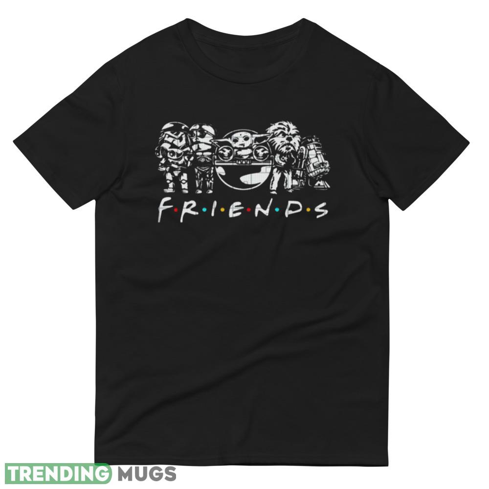 Starwars Friends Baby Yoda Black T Shirt Gift For Halloween Dark Shirt Starwars Friends Baby Yoda Black T Shirt Gift For Halloween Dark Shirt