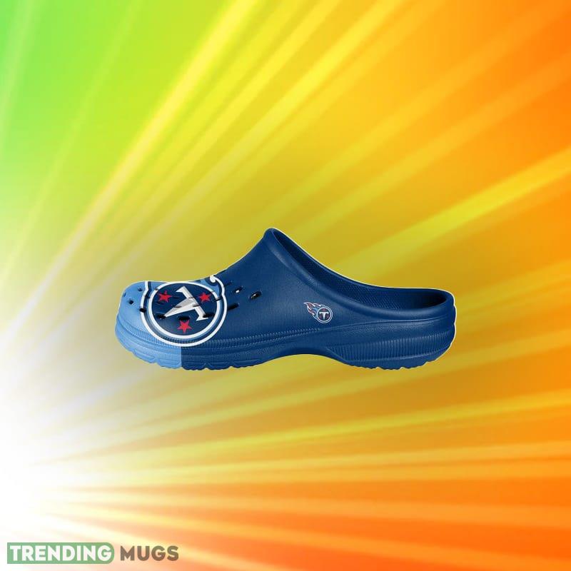 Tennessee Titans NFL Men And Women Colorblock Big Logo Clog Shoes For Fans Clog Shoes Tennessee Titans NFL Men And Women Colorblock Big Logo Clog Shoes For Fans Clog Shoes