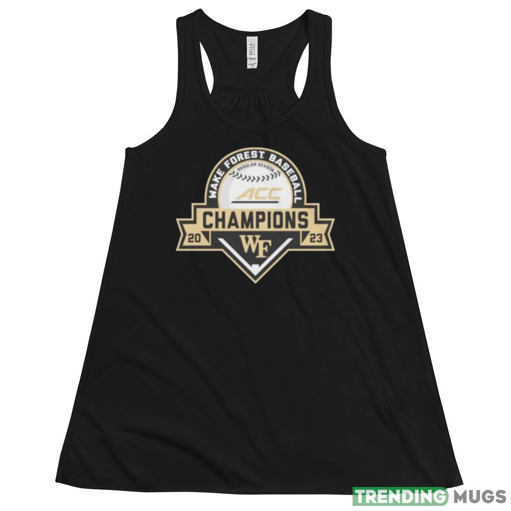 Wake Forest Demon Deacons 2023 ACC Baseball Regular Season Champions T Shirt Dark Shirt Wake Forest Demon Deacons 2023 ACC Baseball Regular Season Champions T Shirt Dark Shirt