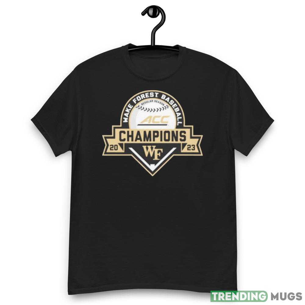 Wake Forest Demon Deacons 2023 ACC Baseball Regular Season Champions T Shirt Dark Shirt Wake Forest Demon Deacons 2023 ACC Baseball Regular Season Champions T Shirt Dark Shirt