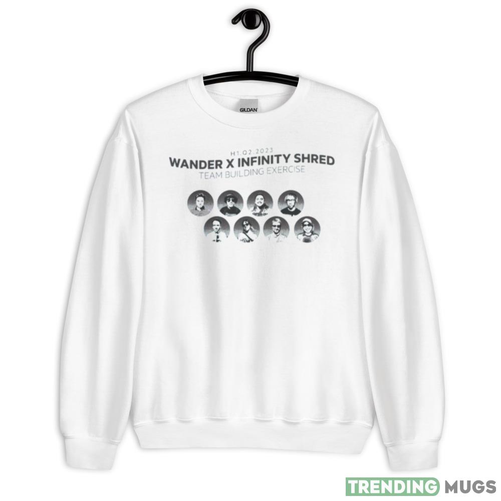 Wander x Infinity Shred Team Building Exercise H1 Q2 2023 Shirt - 18000 Unisex Heavy Blend Crewneck Sweatshirt Wander x Infinity Shred Team Building Exercise H1 Q2 2023 Shirt - 18000 Unisex Heavy Blend Crewneck Sweatshirt
