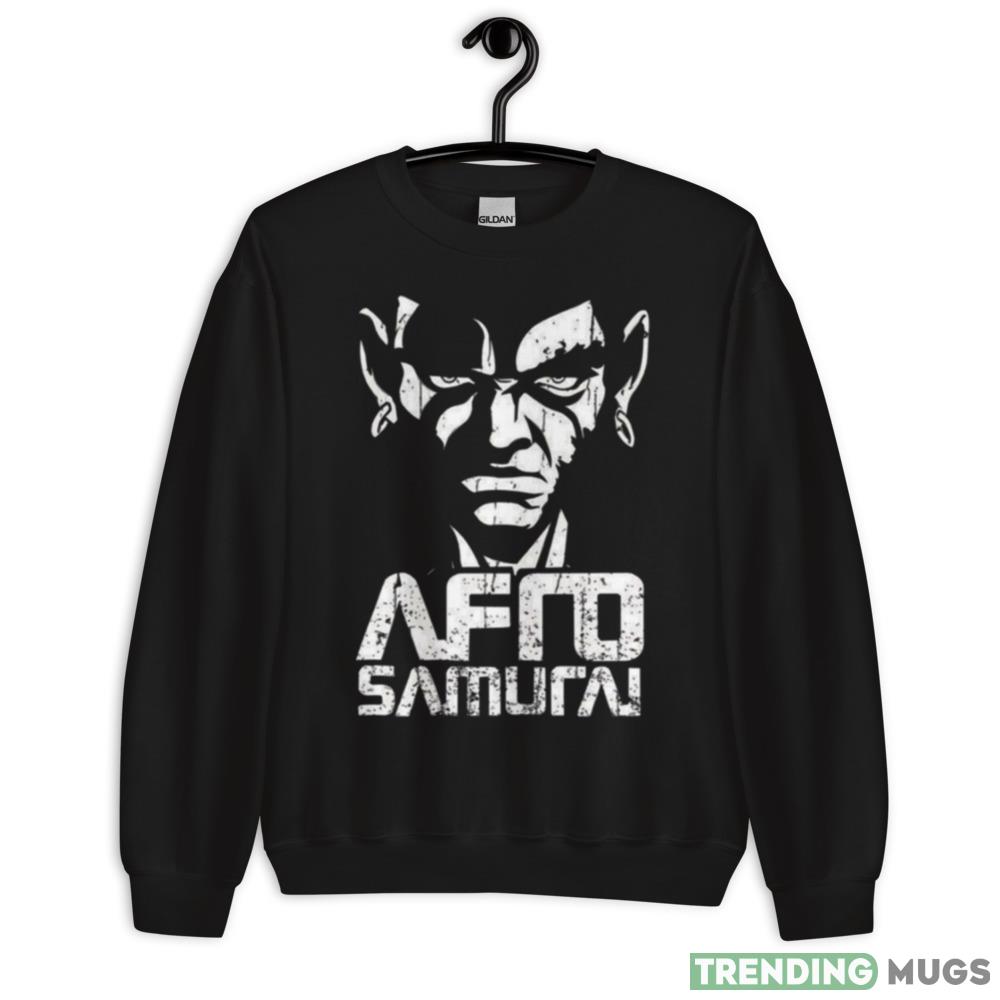 White Graphic Samurai Afro Design Shirts - 18000 Unisex Heavy Blend Crewneck Sweatshirt White Graphic Samurai Afro Design Shirts - 18000 Unisex Heavy Blend Crewneck Sweatshirt