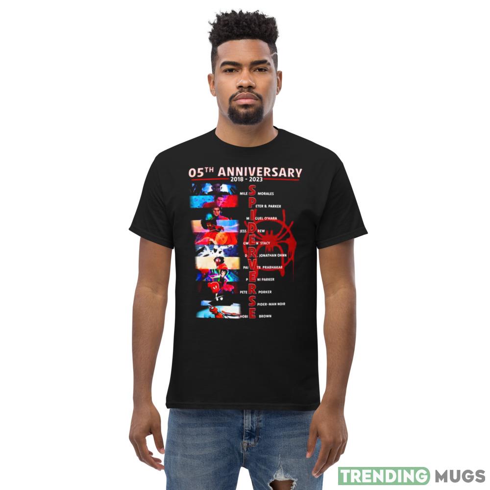 05th Anniversary 2018 – 2023 Spider Verse T Shirt Dark Shirt 05th Anniversary 2018 – 2023 Spider Verse T Shirt Dark Shirt