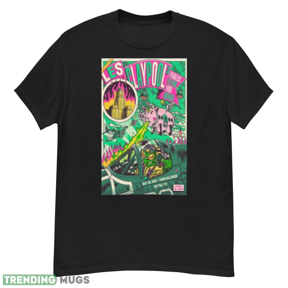 2023 Les Claypool’s Fearless Flying Frog Brigade Tour Buffalo NY Shirt Dark Shirt 2023 Les Claypool’s Fearless Flying Frog Brigade Tour Buffalo NY Shirt Dark Shirt