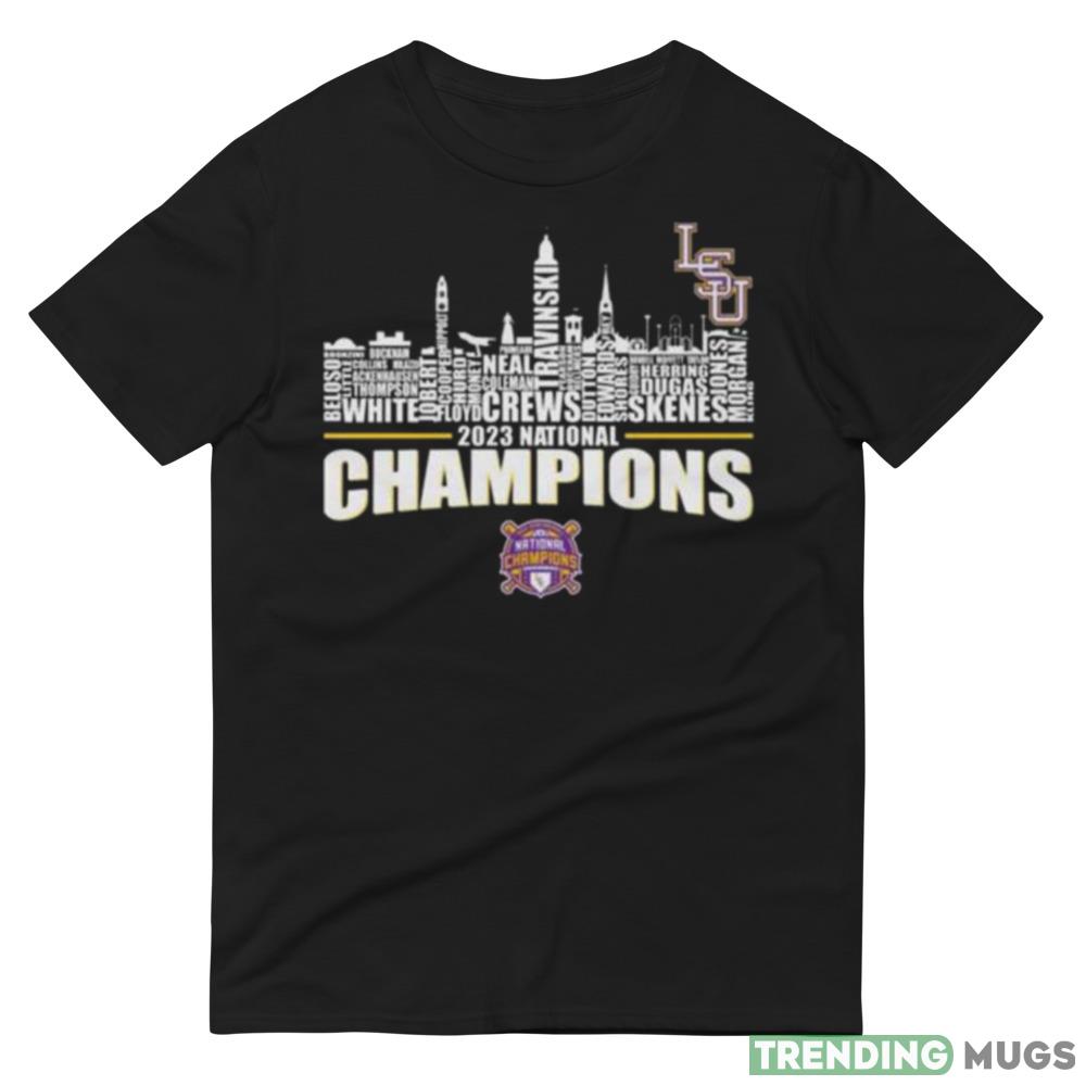 2023 National Champions LSU Tigers team name skyline shirt Dark Shirt 2023 National Champions LSU Tigers team name skyline shirt Dark Shirt