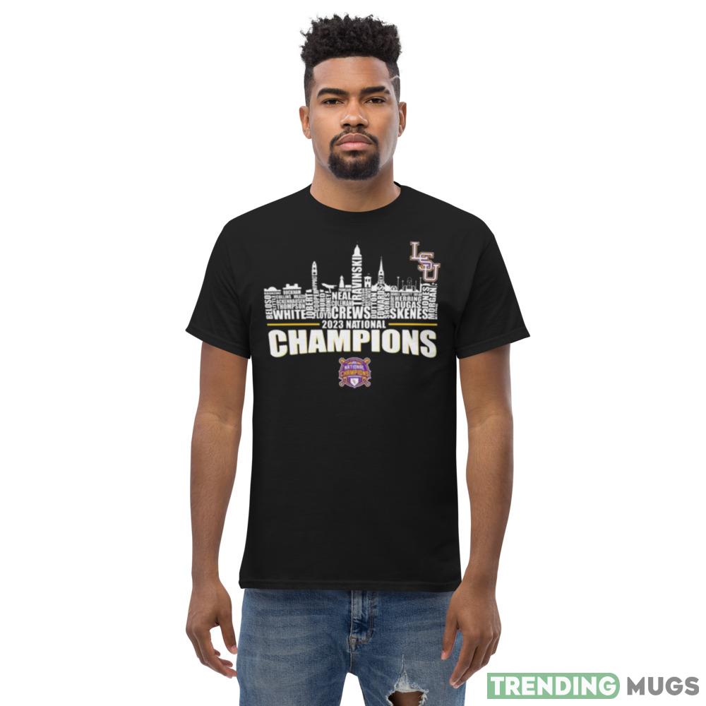 2023 National Champions LSU Tigers team name skyline shirt Dark Shirt 2023 National Champions LSU Tigers team name skyline shirt Dark Shirt