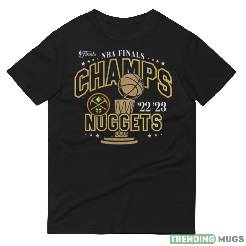 2023 NBA Finals Champions Denver Nuggets Slip Trophy Men’s T Shirt Dark Shirt 2023 NBA Finals Champions Denver Nuggets Slip Trophy Men’s T Shirt Dark Shirt