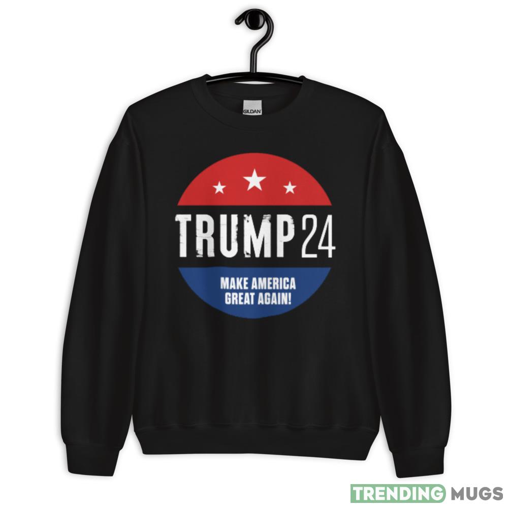 2024 Donald Trump American Re-election Gift Black T Shirt - 18000 Unisex Heavy Blend Crewneck Sweatshirt 2024 Donald Trump American Re-election Gift Black T Shirt - 18000 Unisex Heavy Blend Crewneck Sweatshirt