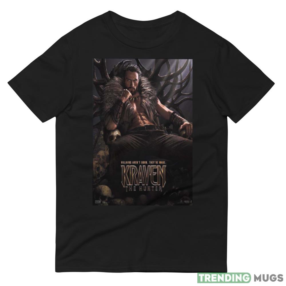 Aaron Taylor Johnson Kraven The Hunter Textless Poster Sony x Marvel Studios Movie T Shirt Dark Shirt Aaron Taylor Johnson Kraven The Hunter Textless Poster Sony x Marvel Studios Movie T Shirt Dark Shirt