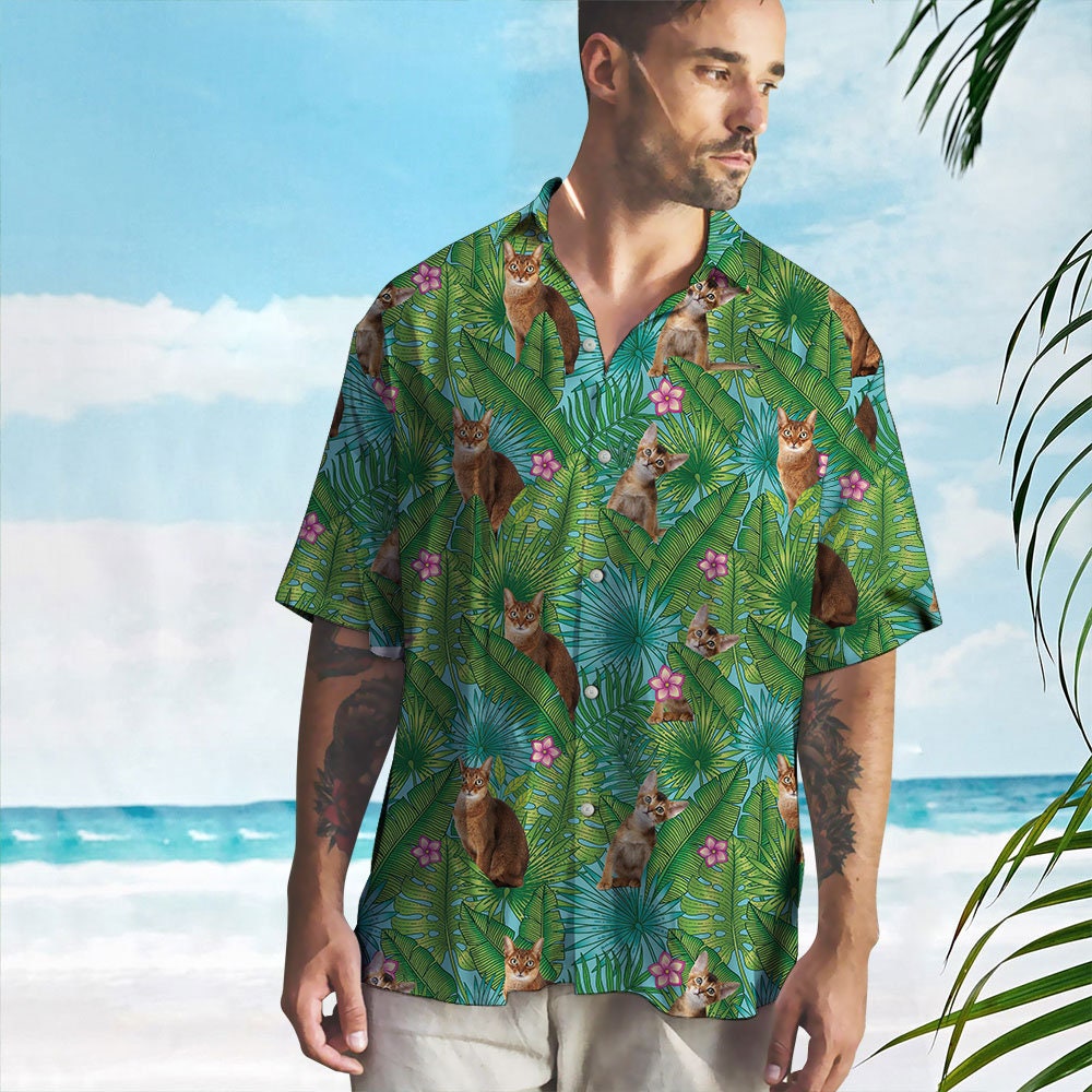 Abyssinian Cat Hawaiian Shirt for Men, Women, Aloha Shirt Summer Casual Button Down Shirts, Hawaii Beach Shirt TD 0220 8ALS Hawaiian Shirt Abyssinian Cat Hawaiian Shirt for Men, Women, Aloha Shirt Summer Casual Button Down Shirts, Hawaii Beach Shirt TD 0220 8ALS Hawaiian Shirt