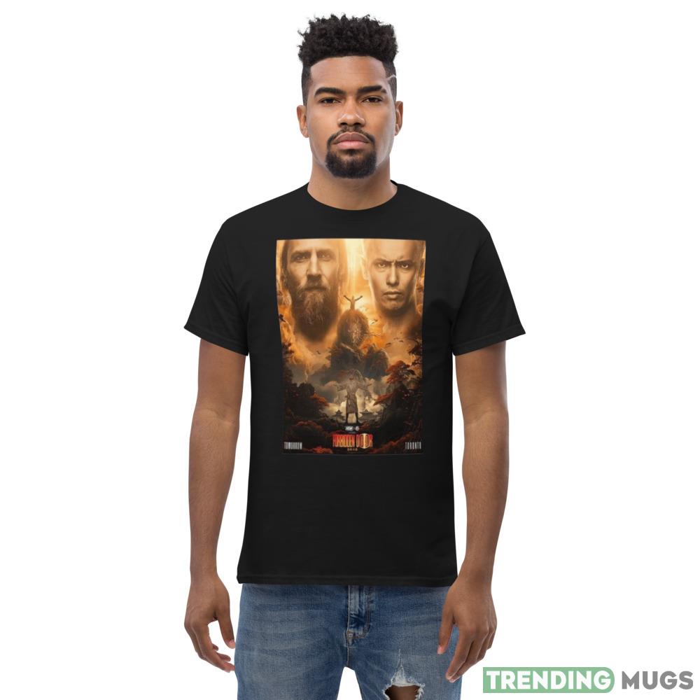 AEW x NJPW Forbidden Door 2023 Kazuchika Okada vs Bryan Danielson Poster Shirt Dark Shirt AEW x NJPW Forbidden Door 2023 Kazuchika Okada vs Bryan Danielson Poster Shirt Dark Shirt