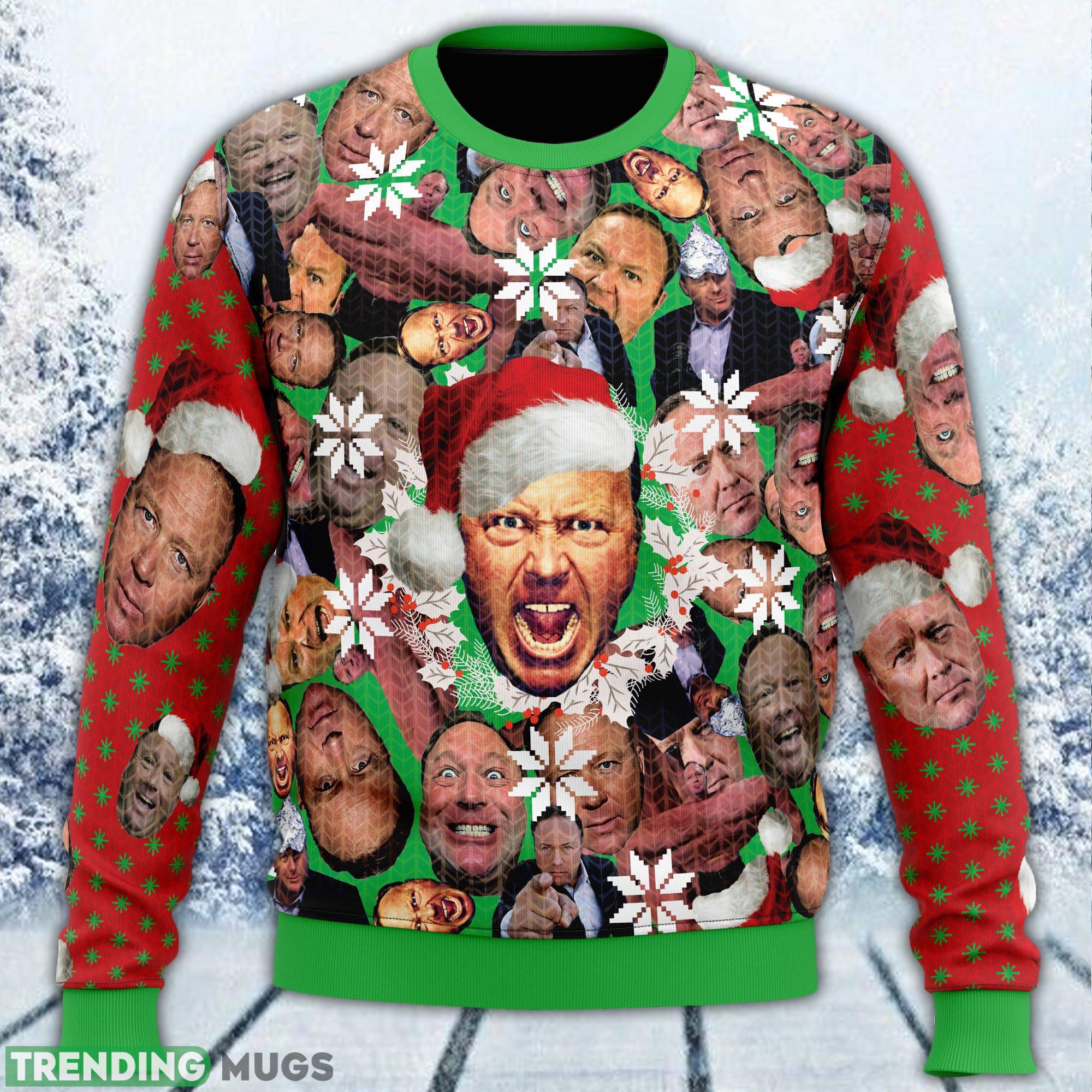 Alex Jones Ugly Sweater Men And Women Gift For Christmas - Alex Jones Ugly Christmas Sweater_1 Alex Jones Ugly Sweater Men And Women Gift For Christmas - Alex Jones Ugly Christmas Sweater_1