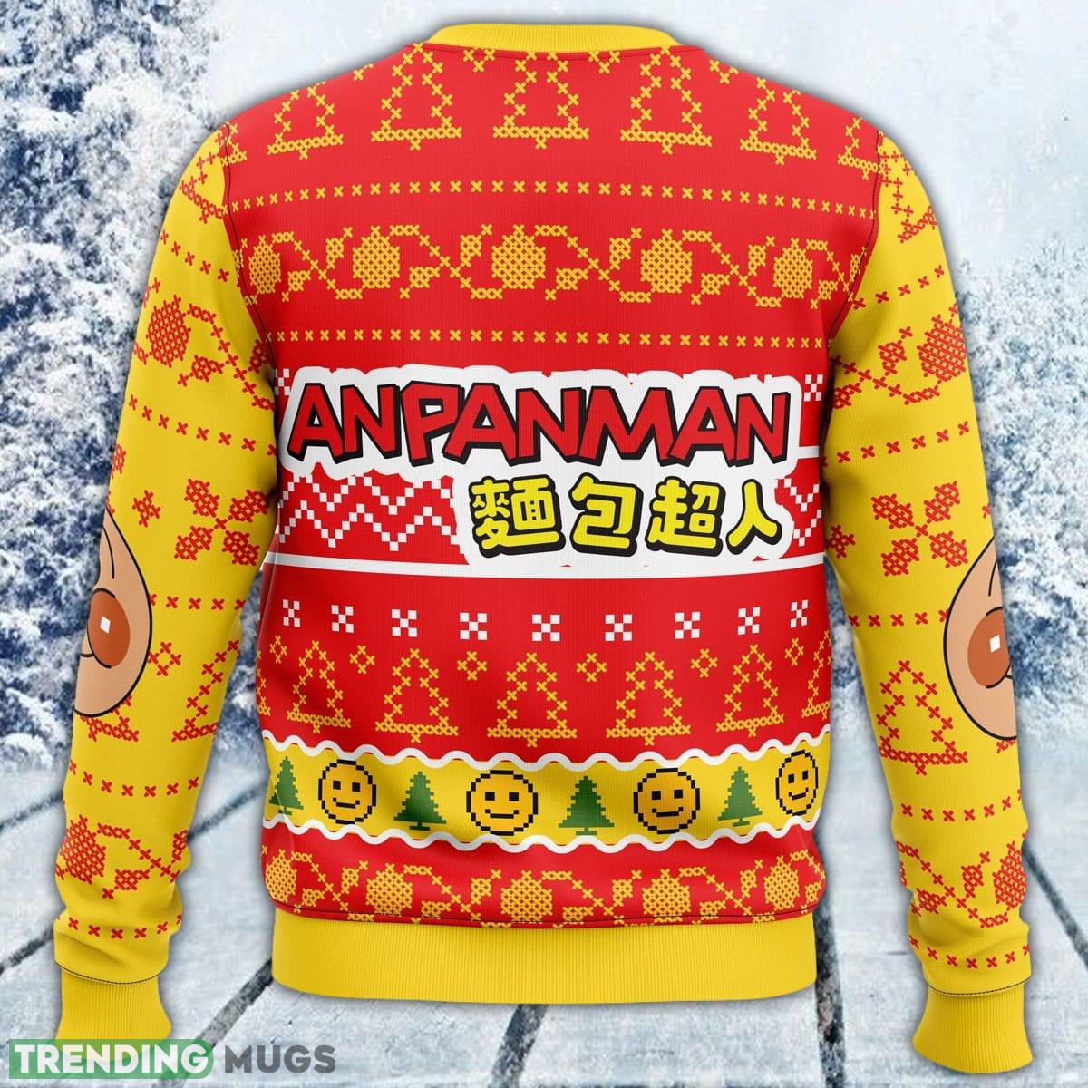 Anpanman Ugly Sweater Men And Women Gift For Christmas 3D Sweater Anpanman Ugly Sweater Men And Women Gift For Christmas 3D Sweater