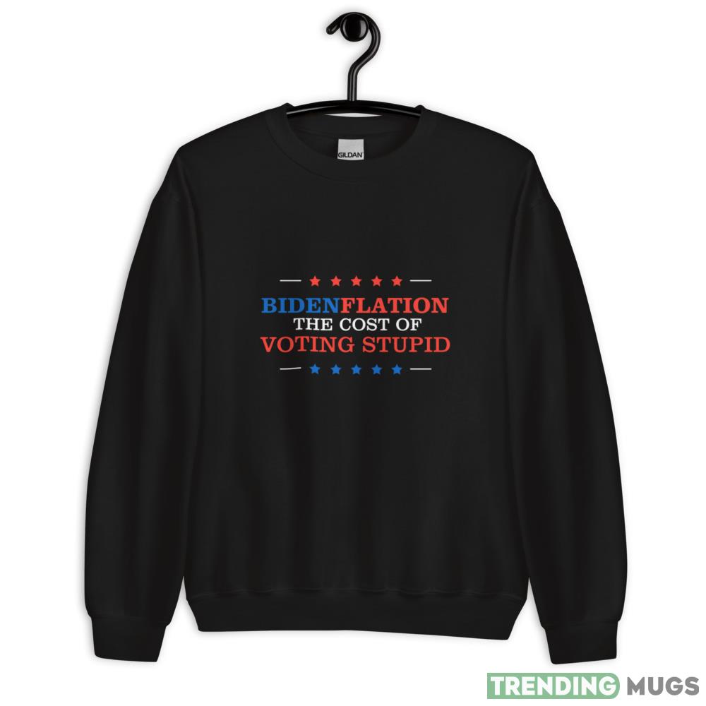 Anti Biden Political - BidenFlation The Cost Of Voting Stupid Shirt - 18000 Unisex Heavy Blend Crewneck Sweatshirt Anti Biden Political - BidenFlation The Cost Of Voting Stupid Shirt - 18000 Unisex Heavy Blend Crewneck Sweatshirt