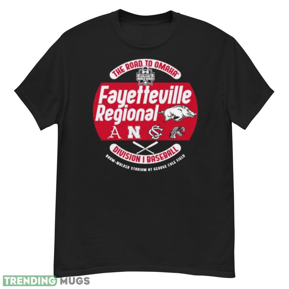 Arkansas 2023 Ncaa 4 Team Fayetteville Regional shirt Dark Shirt Arkansas 2023 Ncaa 4 Team Fayetteville Regional shirt Dark Shirt