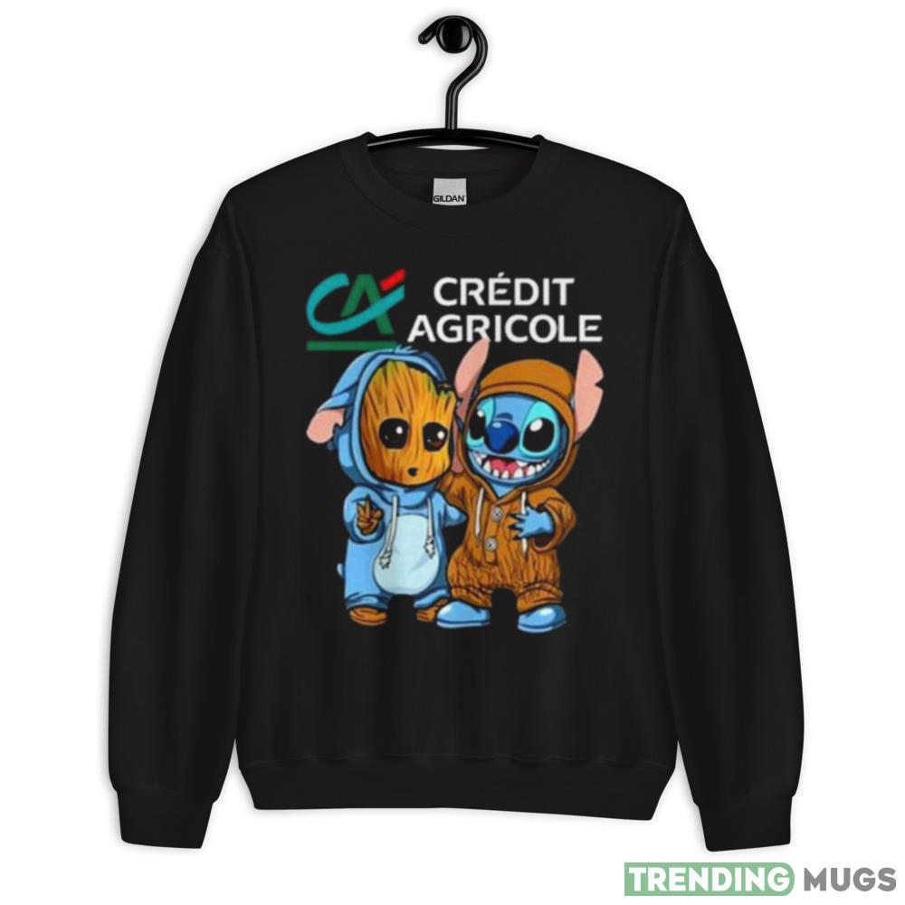 Baby Groot And Baby Stitch Credit Agricole shirt - 18000 Unisex Heavy Blend Crewneck Sweatshirt Baby Groot And Baby Stitch Credit Agricole shirt - 18000 Unisex Heavy Blend Crewneck Sweatshirt