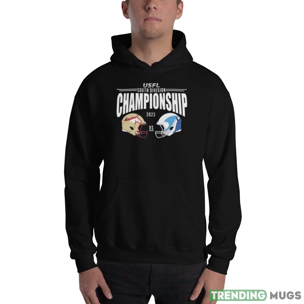 Birmingham Stallions vs New Orleans Breakers 2023 USFL South Division Championship shirt Dark Shirt Birmingham Stallions vs New Orleans Breakers 2023 USFL South Division Championship shirt Dark Shirt