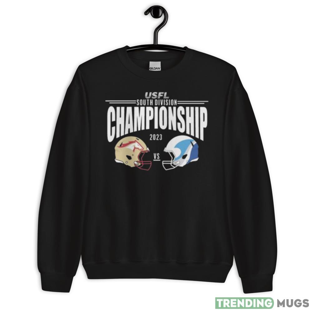 Birmingham Stallions vs New Orleans Breakers 2023 USFL South Division Championship shirt - 18000 Unisex Heavy Blend Crewneck Sweatshirt Birmingham Stallions vs New Orleans Breakers 2023 USFL South Division Championship shirt - 18000 Unisex Heavy Blend Crewneck Sweatshirt