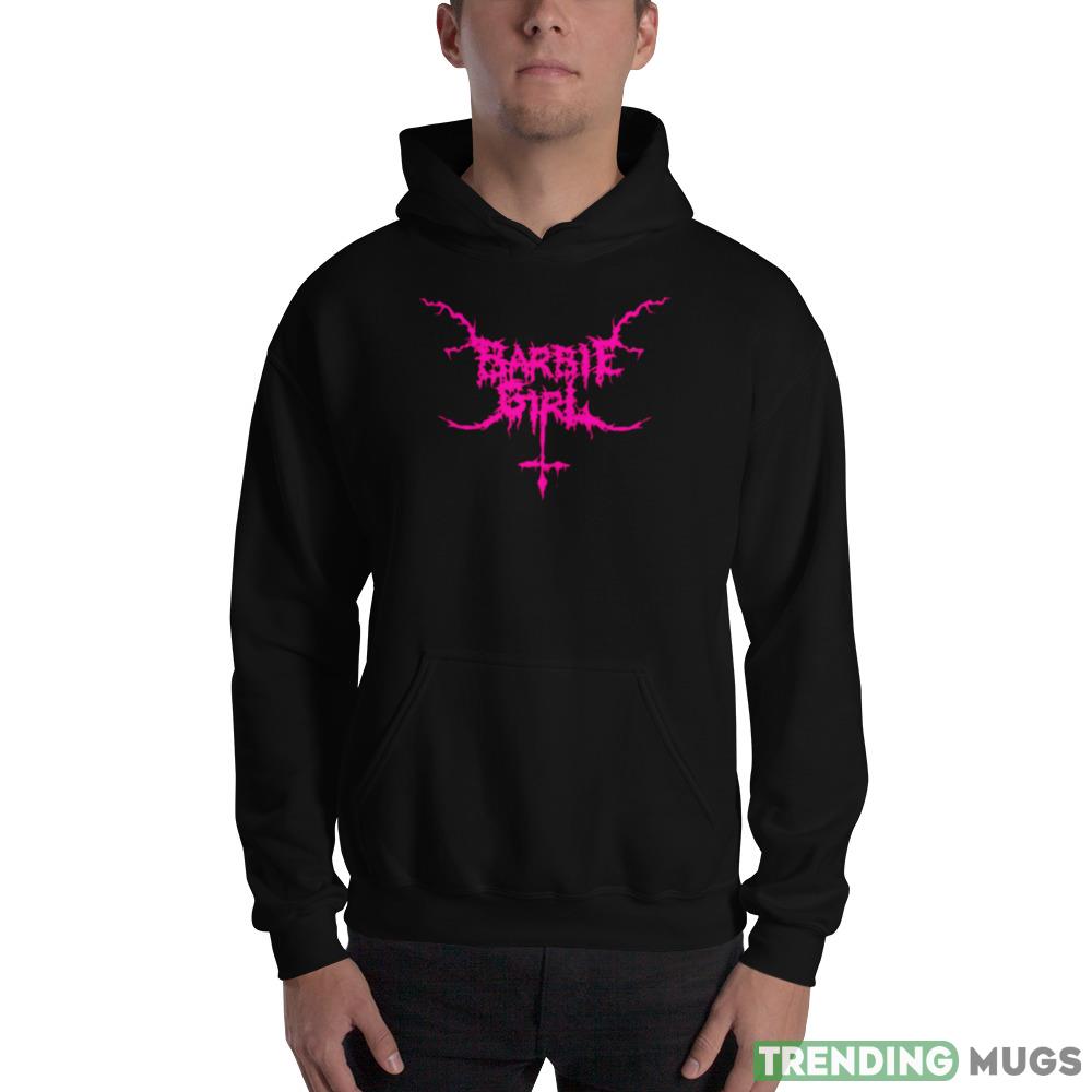 Black Metal Barbie Girl Pink shirt Dark Shirt Black Metal Barbie Girl Pink shirt Dark Shirt