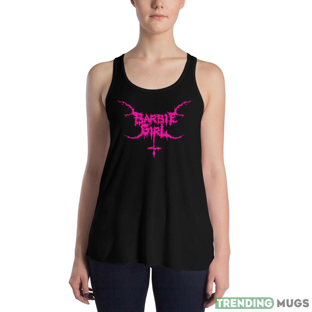 Black Metal Barbie Girl Pink shirt Dark Shirt Black Metal Barbie Girl Pink shirt Dark Shirt