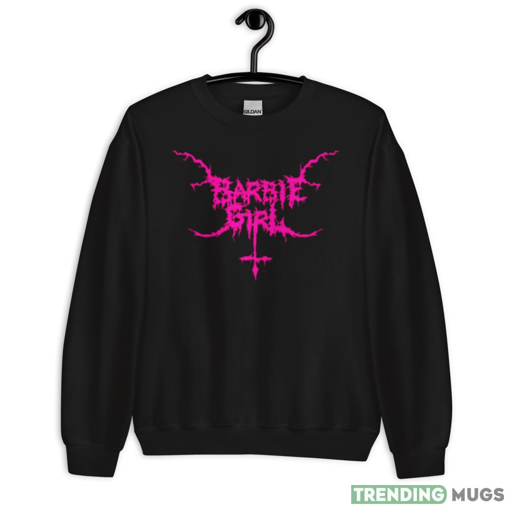 Black Metal Barbie Girl Pink shirt - 18000 Unisex Heavy Blend Crewneck Sweatshirt Black Metal Barbie Girl Pink shirt - 18000 Unisex Heavy Blend Crewneck Sweatshirt