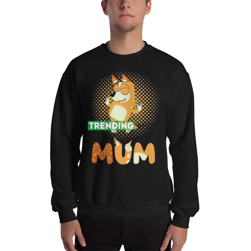 Bluey Chilli Heeler mum shirt - 18000 Unisex Heavy Blend Crewneck Sweatshirt Bluey Chilli Heeler mum shirt - 18000 Unisex Heavy Blend Crewneck Sweatshirt
