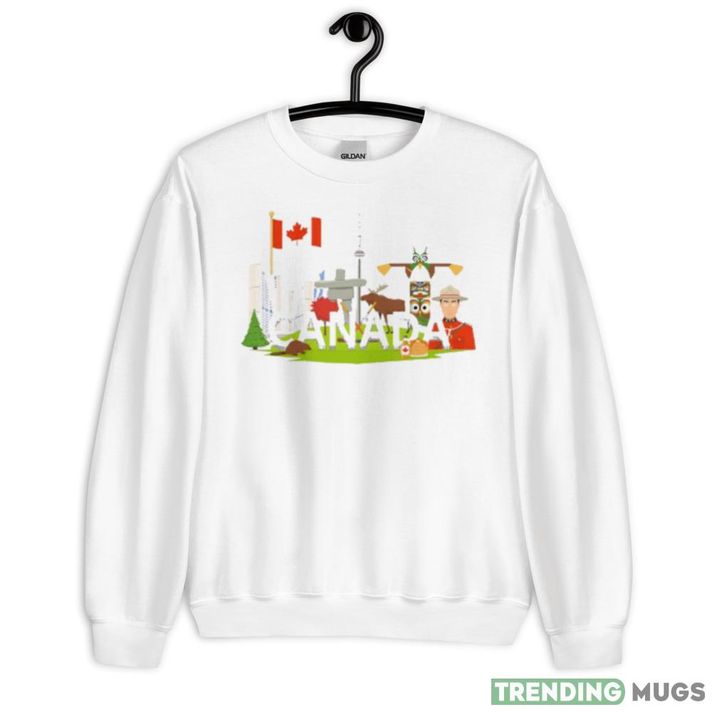 Canadian National Symbols Composition Flat Shirt - 18000 Unisex Heavy Blend Crewneck Sweatshirt Canadian National Symbols Composition Flat Shirt - 18000 Unisex Heavy Blend Crewneck Sweatshirt
