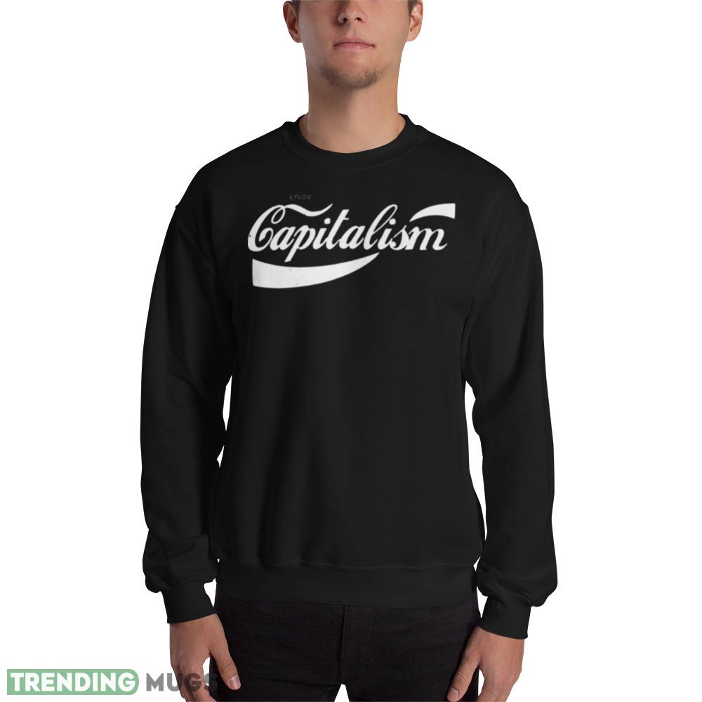 Capitalism Coca Cola Style Mockup Black T Shirt - 18000 Unisex Heavy Blend Crewneck Sweatshirt Capitalism Coca Cola Style Mockup Black T Shirt - 18000 Unisex Heavy Blend Crewneck Sweatshirt