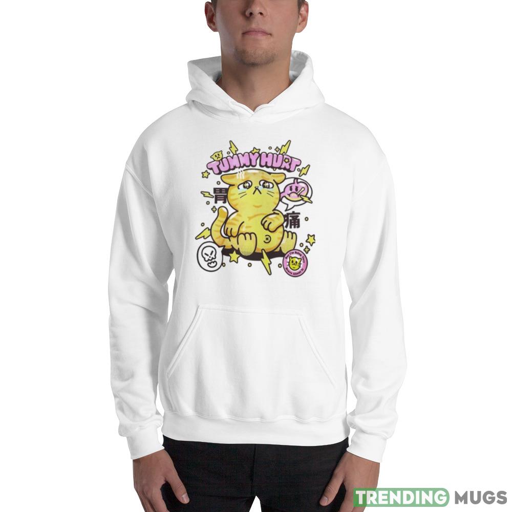 Cat tummy hurt Design T Shirt Light Shirt Cat tummy hurt Design T Shirt Light Shirt