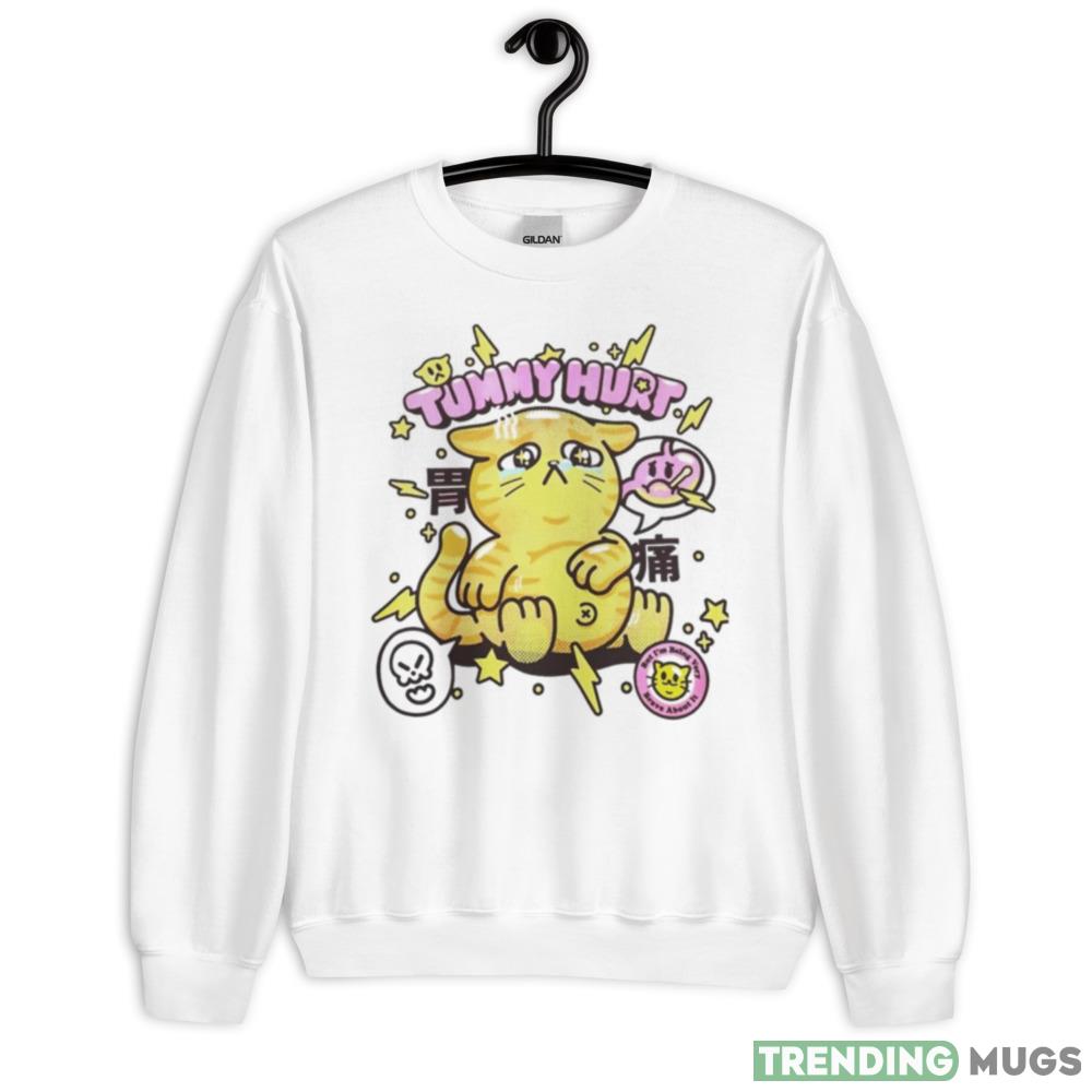 Cat tummy hurt Design T Shirt - 18000 Unisex Heavy Blend Crewneck Sweatshirt Cat tummy hurt Design T Shirt - 18000 Unisex Heavy Blend Crewneck Sweatshirt