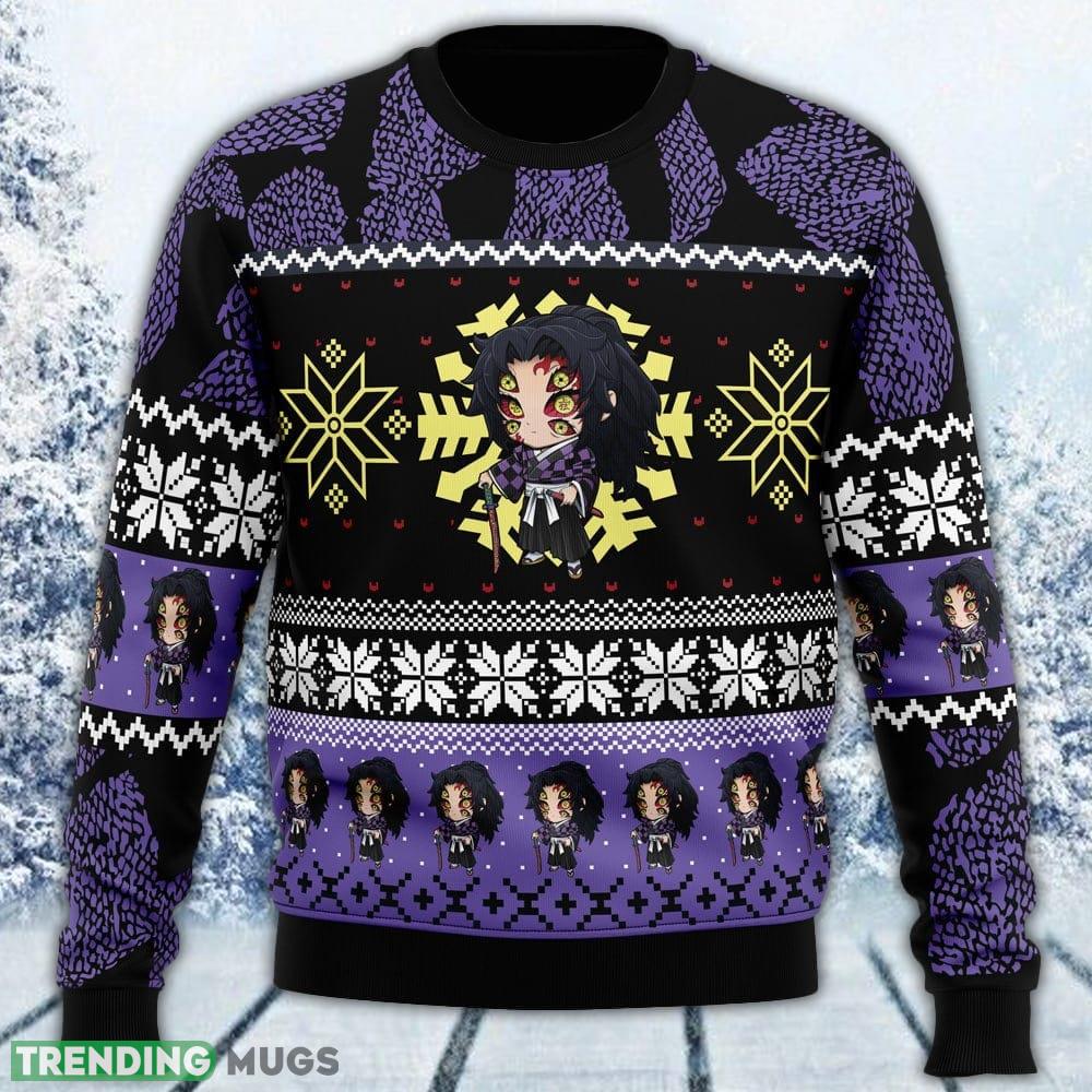 Chibi Kokushibo Demon Slayer Ugly Sweater Men And Women Gift For Christmas - Chibi Christmas Kokushibo Demon Slayer Ugly Christmas Sweater_1 Chibi Kokushibo Demon Slayer Ugly Sweater Men And Women Gift For Christmas - Chibi Christmas Kokushibo Demon Slayer Ugly Christmas Sweater_1