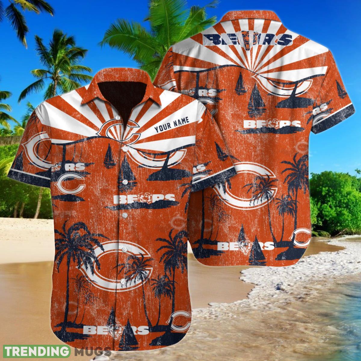Chicago Bears NFL Football Custom Name Hawaiian Shirt Special Gift For Fans Product Photo 1