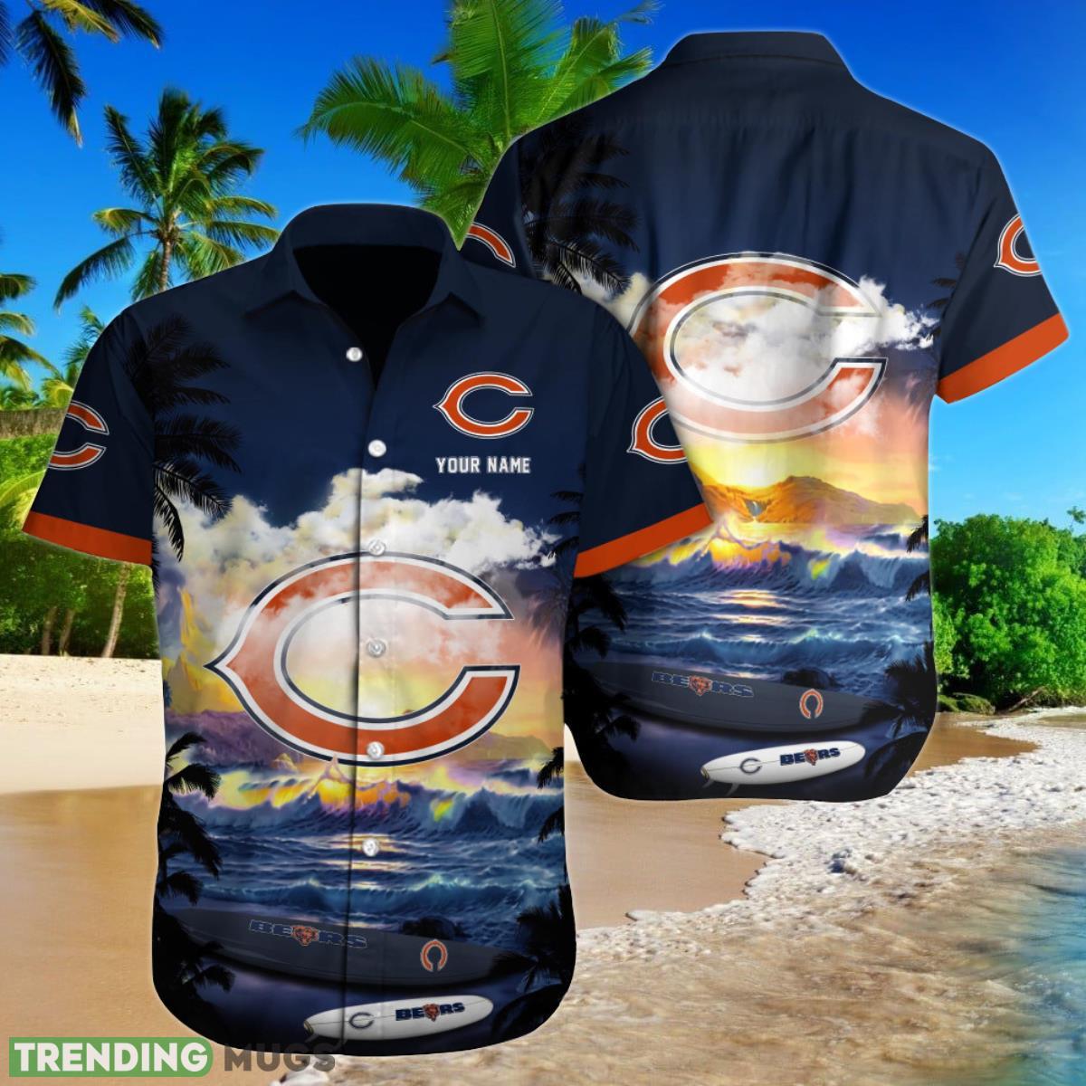 Chicago Bears NFL Football Custom Name Hawaiian Shirt Special Gift For Real Fans Product Photo 1