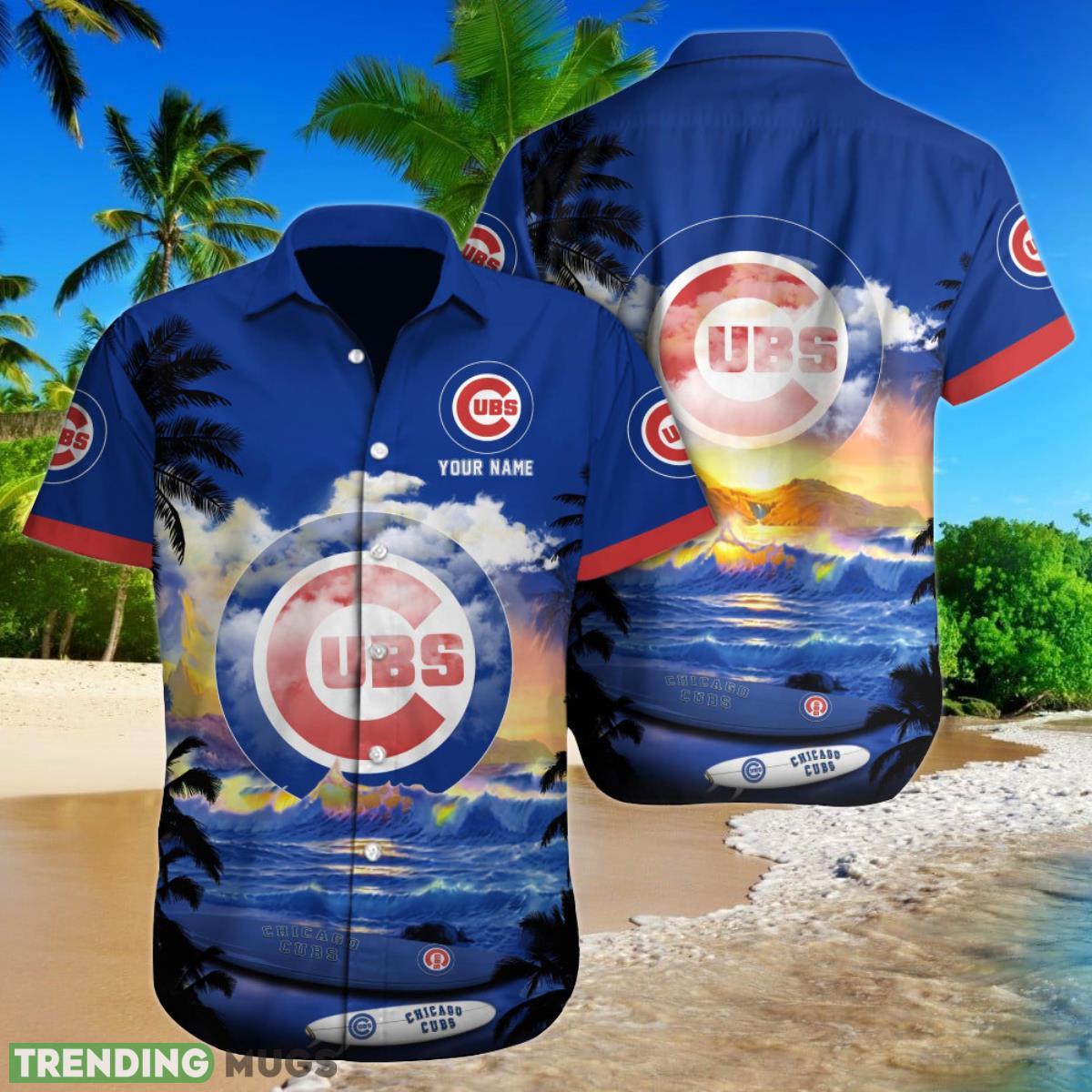 Chicago Cubs MLB Custom Name Hawaiian Shirt For Men Women Best Gift For Fans Product Photo 1 Chicago Cubs MLB Custom Name Hawaiian Shirt For Men Women Best Gift For Fans Product Photo 1
