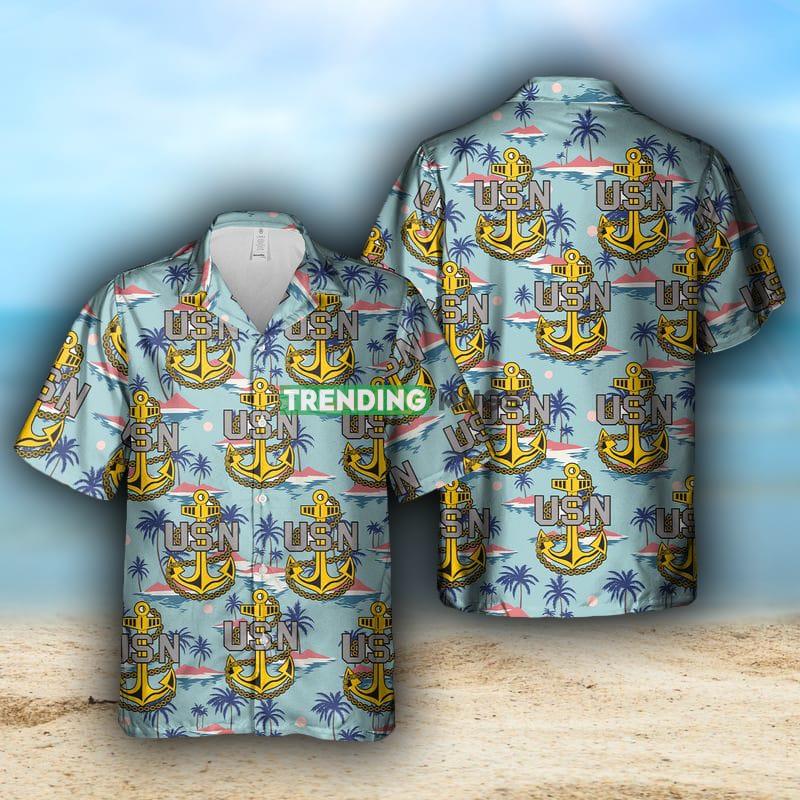 Chief Petty Officer Chief's Fouled Anchor US Navy Hawaiian Shirt For Men And Women Hawaiian Shirt Chief Petty Officer Chief's Fouled Anchor US Navy Hawaiian Shirt For Men And Women - Chief Petty Officer Chief's Fouled Anchor US Navy Hawaiian Shirt For Men And Women