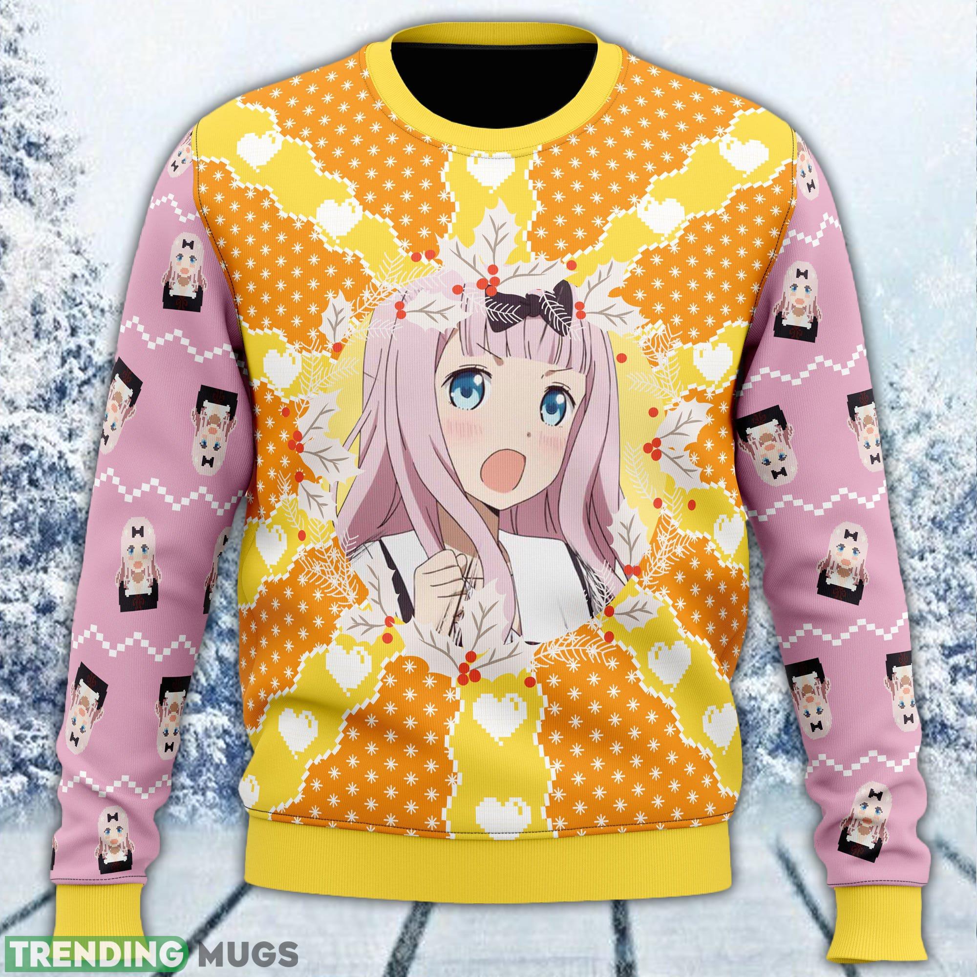 Chika Fujiwara Kaguya-sama Love Is War Ugly Sweater Men And Women Gift For Christmas - Chika Fujiwara Kaguya-sama Love Is War Ugly Christmas Sweater_1 Chika Fujiwara Kaguya-sama Love Is War Ugly Sweater Men And Women Gift For Christmas - Chika Fujiwara Kaguya-sama Love Is War Ugly Christmas Sweater_1