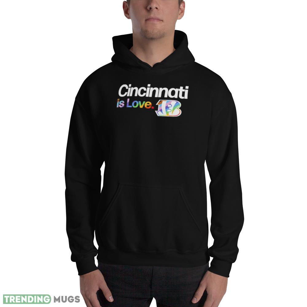 Cincinnati Bengals is love city pride team logo shirt Dark Shirt Cincinnati Bengals is love city pride team logo shirt Dark Shirt
