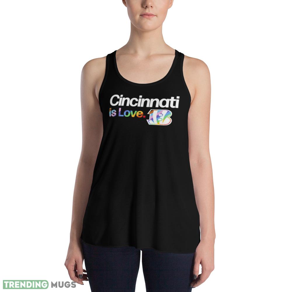 Cincinnati Bengals is love city pride team logo shirt Dark Shirt Cincinnati Bengals is love city pride team logo shirt Dark Shirt